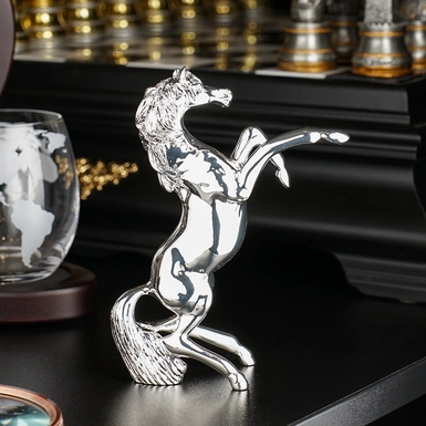Посріблена статуетка "Prancing horse" від Valenti