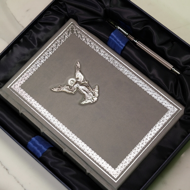 блокнот с ручкой в подарочной коробке фото 1