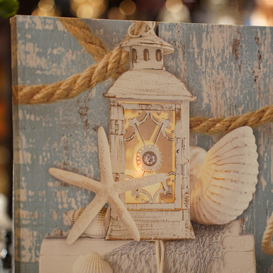 painting "Navigation" with a clock by Nitsche (replica) photo