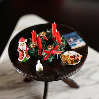 рождествеский стол в миниатюре фото 1