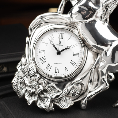 посеребренные часы фото 1