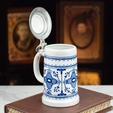 Фарфоровый пивной бокал на подарок фото