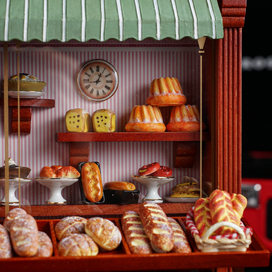 мініатюрна лавка з хлібом фото 1