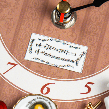 музыкальные миниатюрные часы фото 1