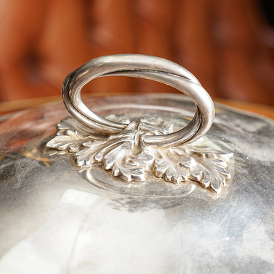 Серебряная соусница фото