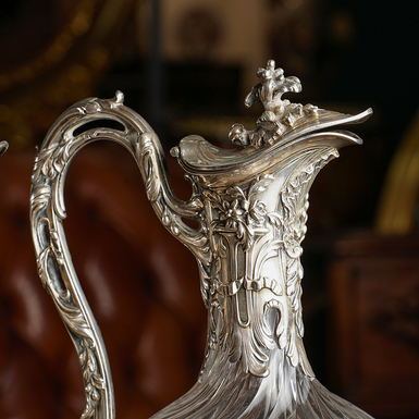 Серебряный графин фото
