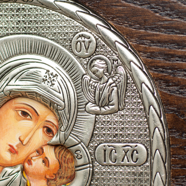 икона с посеребрением фото