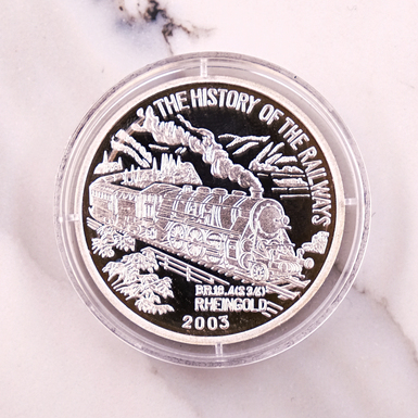 подарочная монета с поездом фото 1