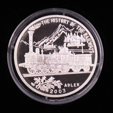 подарочная монета с поездом фото 1