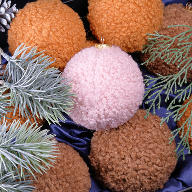 елочные шары букле фото