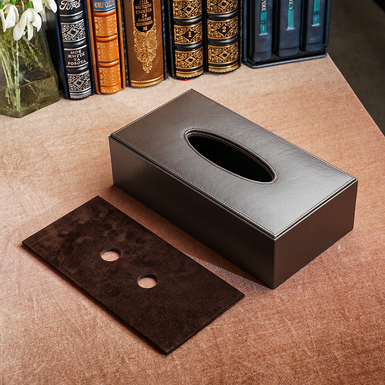 Держатель для салфеток из натуральной кожи фото