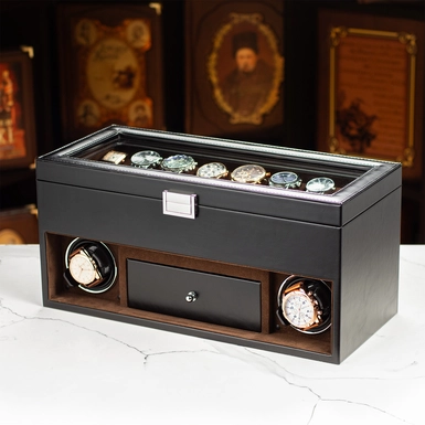 Скринька для підзаводу 2 та зберігання 11 годинників "Pandora" від DUKWIN