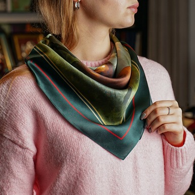 купити шовкову хустку фото