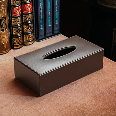 Салфетница из натуральной кожи фото