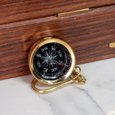 Brass compass photo
