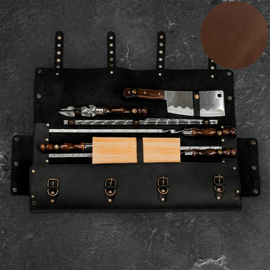 шашлычный набор в кожаном кейсе ragnerek фото