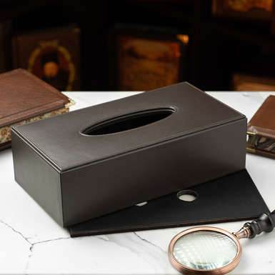 держатель для салфеток из натуральной кожи фото 1