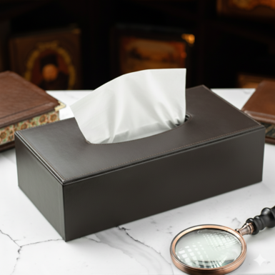 купить кожаную брендовую салфетницу фото 1