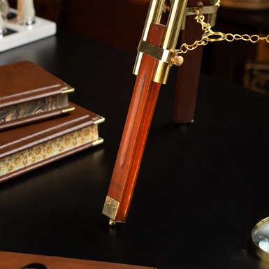 wow video "Galaxy" Brass Telescope with Tripod by Ross London