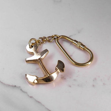 wow video Брелок "Морской якорь" из латуни от Ross London