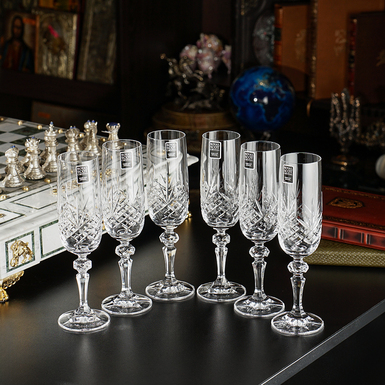 Купити комплект кришталевих келихів для шампанського фото 1