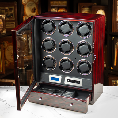 Скринька для підзаведення 9 годинників "Cherry Cola" від Asen фото