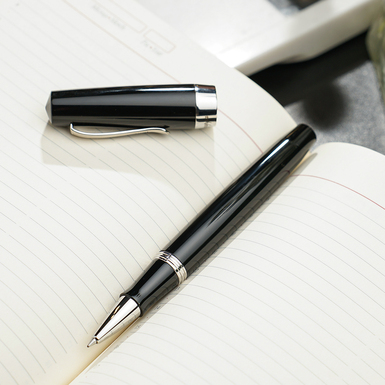 Купити кулькову ручку зі смоли, латуні та нержавіючої сталі фото 1