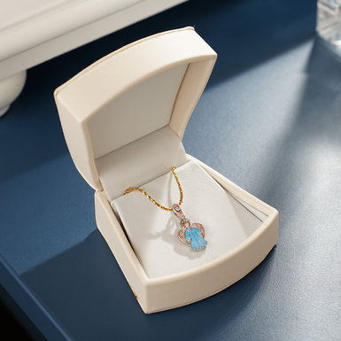 Купити срібна підвіска з діамантом бренду Lobortas фото 1