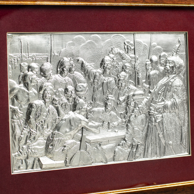 картина з гальванопластику, сріблення та патина фото 2