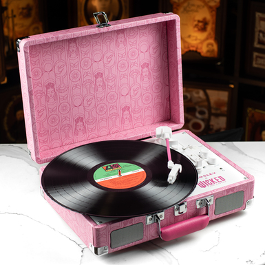Купити вініловий програвач рожевого кольору фото 1