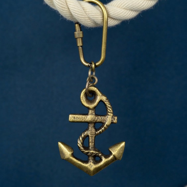 Брелок "Якорь" из латуни от Ross London