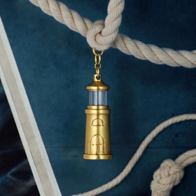 Keychain "Sea lantern" made of brass from Ross London