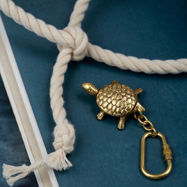 Keychain "Turtle" made of brass from Ross London