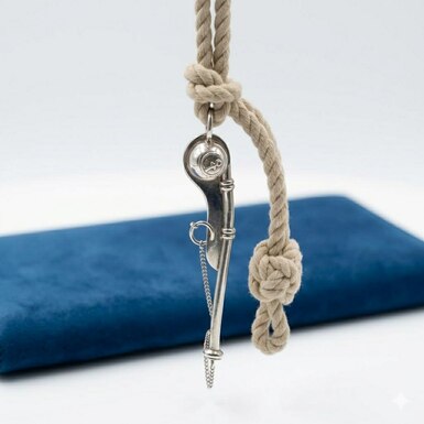Brass Whistle Keychain by Ross London