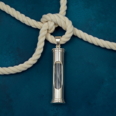 Брелок "Песочные часы" из латуни от Ross London