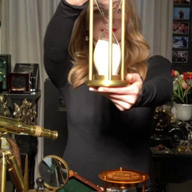 Винтажные песочные часы "Время шахмат" 2