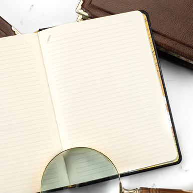 Diary with a horseshoe photo