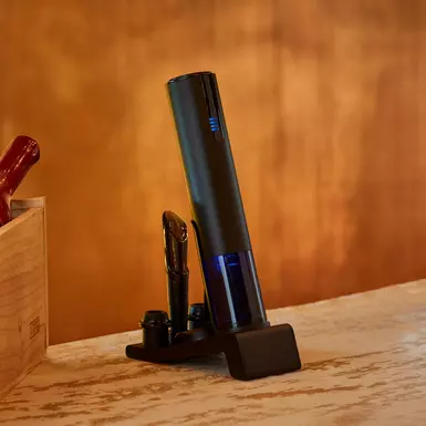 Automatic Wine Corkscrew "Electric Blue" by Wine Enthusiast photo