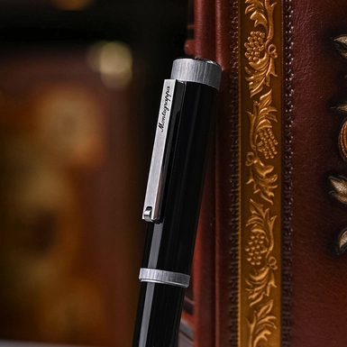 wow video Palladium ballpoint pen in resin, stainless steel and gold by Montegrappa