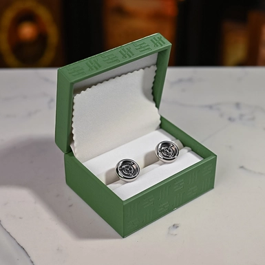 wow video Cufflinks with tourbillon, palladium and Preciosa crystals from Montegrappa