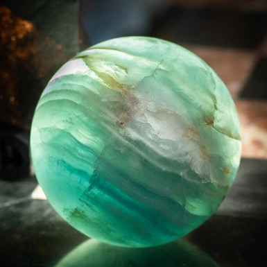 wow video Шар из кальцита "Star Stone" от Stone art designe (310 г)