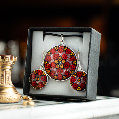 A set of Murano glass jewelry photo