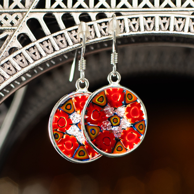 Glass earrings photo