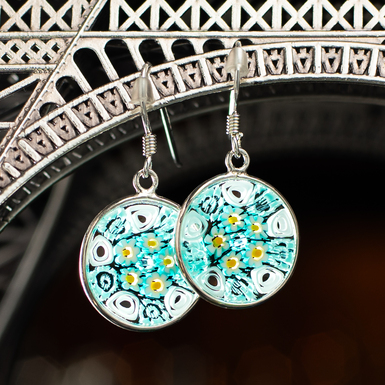 Glass earrings photo