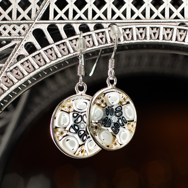Glass earrings photo