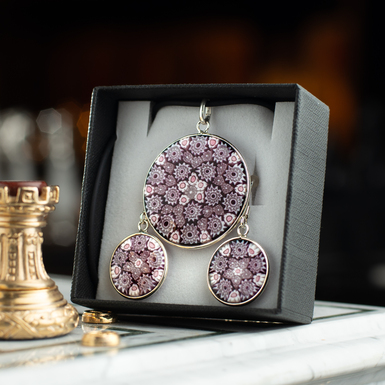 A set of Murano glass jewelry photo