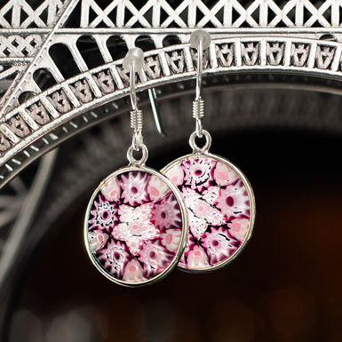Glass earrings photo