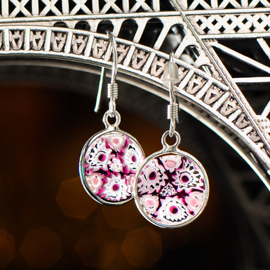 Glass earrings photo