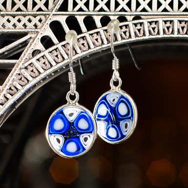Glass earrings photo