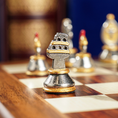 Knight and pawn photo